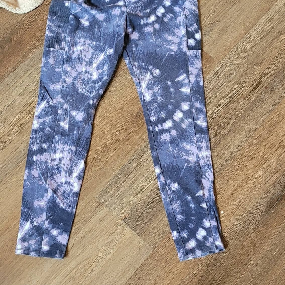 art class Purple Tie-Dye Leggings